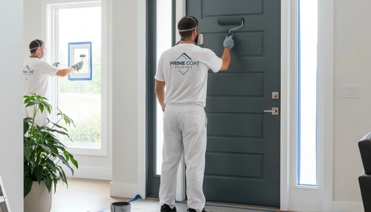Professional door painting service in San Francisco, CA enhancing curb appeal and weather protection